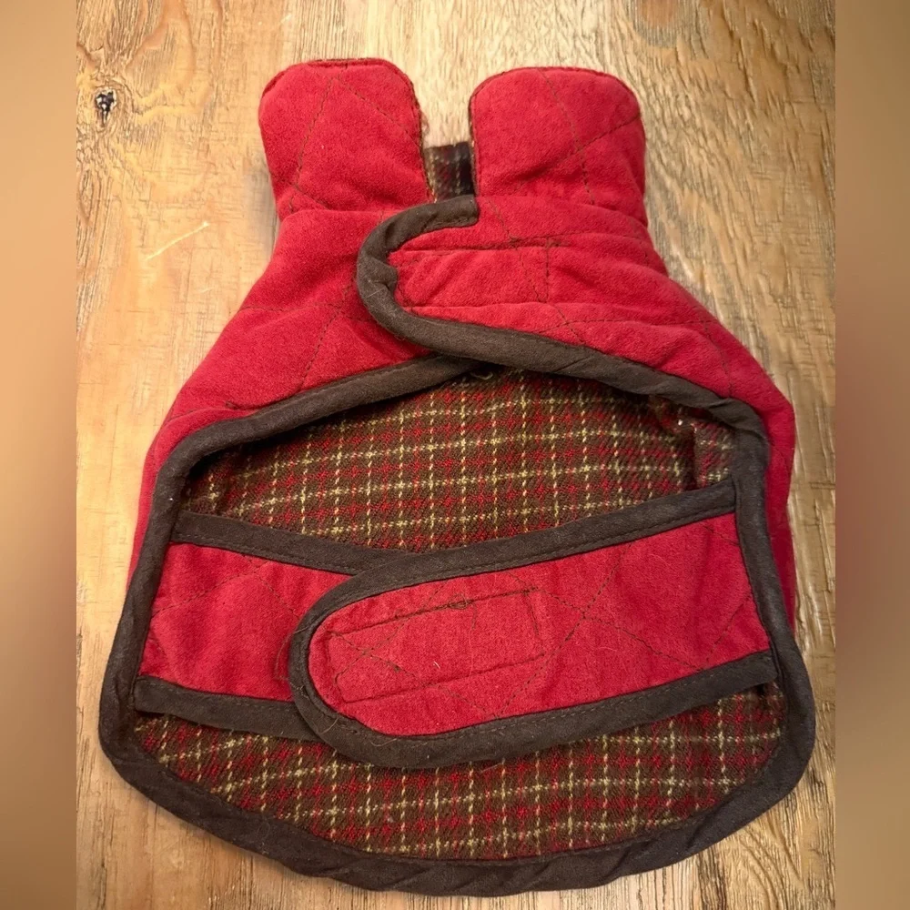 Woolrich Quilted Red Pet Suede and Flannel Jacket